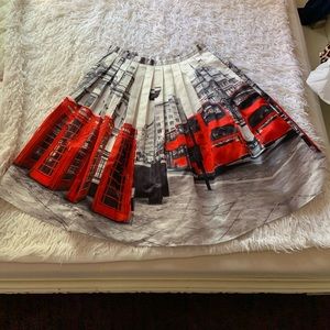 London midi circle skirt